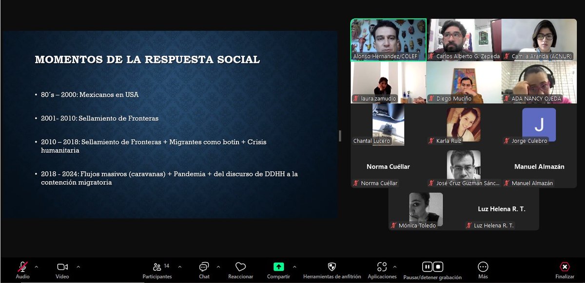 AlbertoGZepeda's tweet image. Seminario de Análisis Institucional #SAIN 

"Organizaciones sociales y agencias internacionales en la gobernanza y gobernabilidad migratoria de México"
Dr. Rafael Alonso Hernández López  (EL COLEF)
@Semmi_UAM 
@jorgeculebro 
@RafaelAlonsoHdz 
@DcshUam 
@uamcuajimalpa 
@elcolef