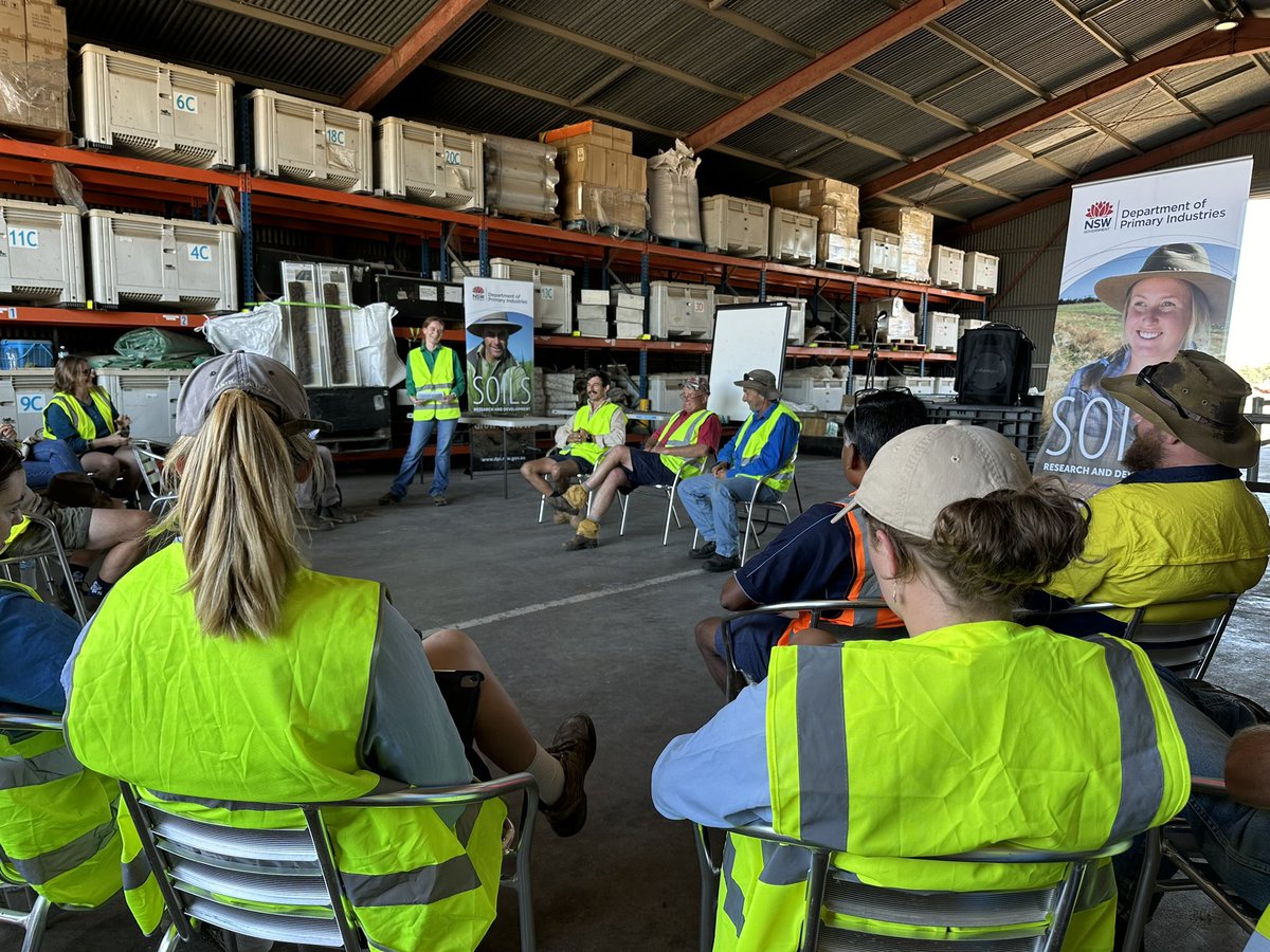 Our Program Lead Janelle has been co-hosting a Soils field day at ACRI today on behalf of CRDC/CottonInfo with NSW DPIRD, CSIRO, CA, CSD and the Lower Namoi CGA … and tonight she’ll be on NBN Television News talking about it 🙌 📺