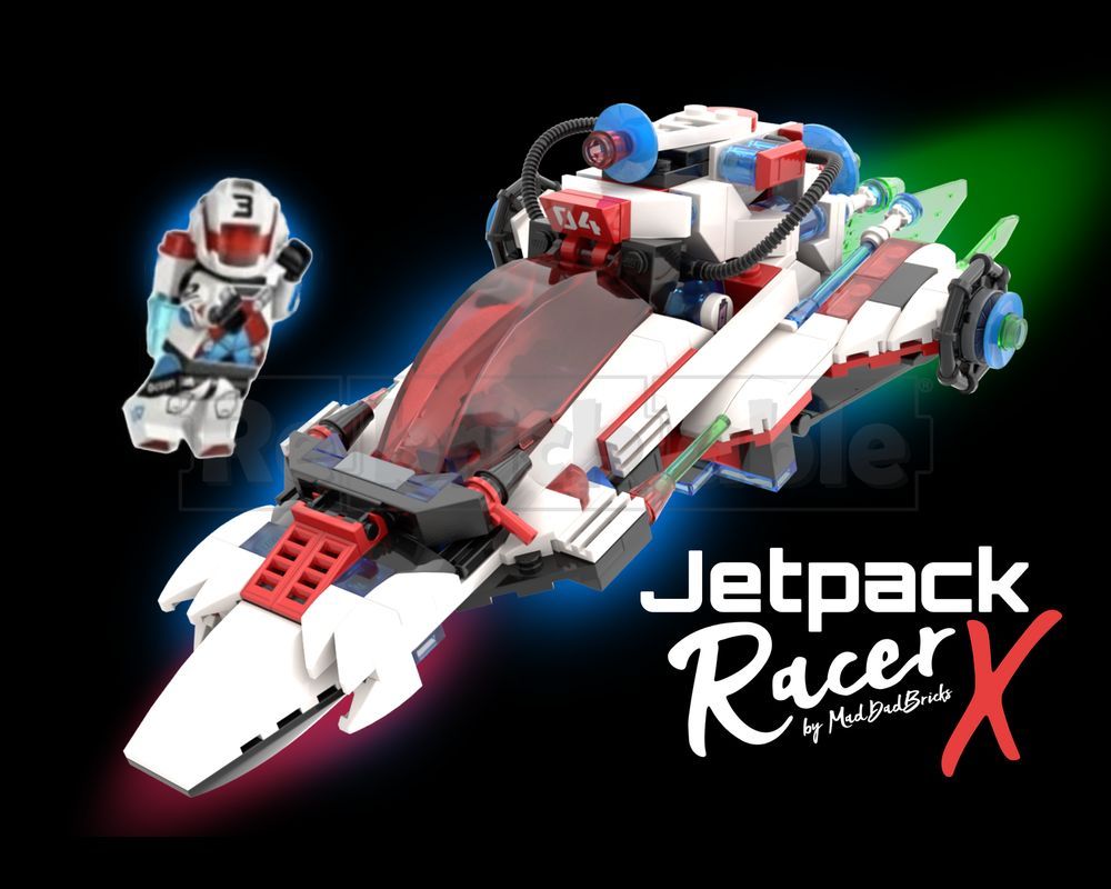 Jetpack Racer X by <a href="/maddadbricks/">MadDad Bricks</a> #LEGO reb.li/m/200555
