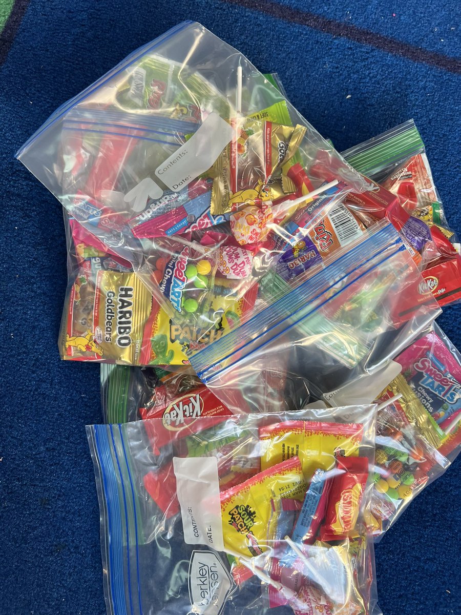 My Webster Wolves 🐺 made 135 goodie bags with donated leftover Halloween candy. These bags will be going to a Marine in CA, the military courtesy room at the Syracuse Airport &amp; to a deployed soldier. 
<a href="/SyracuseSchools/">Syracuse City School</a> <a href="/SCSDMath/">SCSD Math</a>  <a href="/WebsterSCSD/">Webster Elementary School</a>
