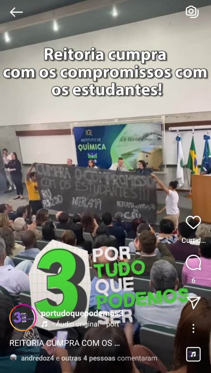 luluizaeineck's tweet image. POV: vc finge que é independente da Reitoria, mas vai na posse da Reitora do PT e seu vice de direita implorar pra que ela cumpra c compromissos (!) de independente a Chapa 3 não tem nada, alimentam ilusões na Reitoria e confiam mais nas negociações de gabinete c ela do q na luta