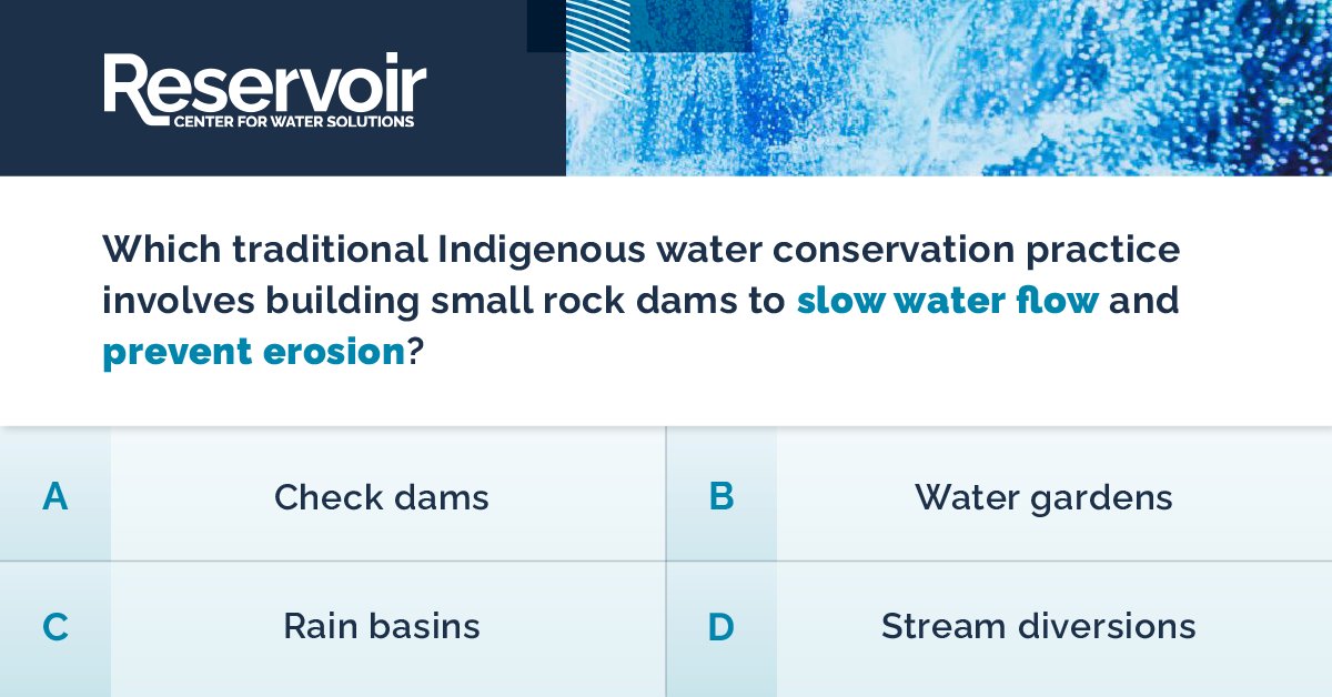 Reservoir Center for Water Solutions (@reservoircenter) on Twitter photo This traditional practice has been used by many Indigenous peoples, including the Hopi and Zuni, to conserve water in arid regions. This traditional practice has been used by many Indigenous peoples, including the Hopi and Zuni, to conserve water in arid regions.