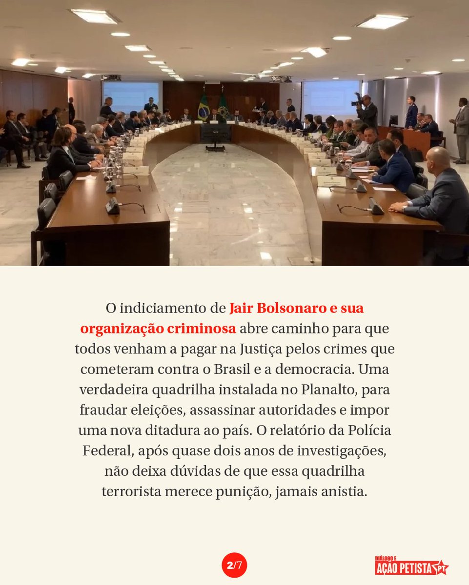 DAPBrasil's tweet photo. 🚨 Nota da Executiva Nacional do PT
Bolsonaro está no centro de uma trama corrupta, que apodrece todo seu entorno, não apenas os que foram indiciados, mas também parlamentares e até governadores que se associaram a ele
🧶1/2 https://t.co/Wu4ttCIvTJ
