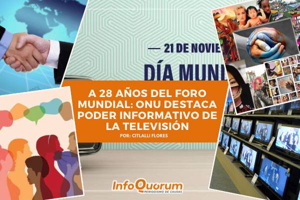 quorum_mx's tweet photo. 🎊📺A 28 años del primer Foro de #Televisión, la #ONU, destaca, el poder informativo de este dispositivo, celebrando susu capacidad para informar, #educar y entretener e influir en la #opiniónpública y la transformación de las #conciencias.
https://t.co/TXdFGV8kxx https://t.co/j9PbdPthel