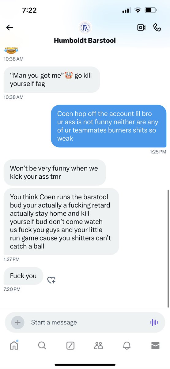 WCHS_Barstool's tweet photo. I gotta be dming a 9 year old rn deadass please delete this account shits an embarrassment to barstool across the state #dumpling #chowmain #orangechicken https://t.co/mT8dvtF9SL
