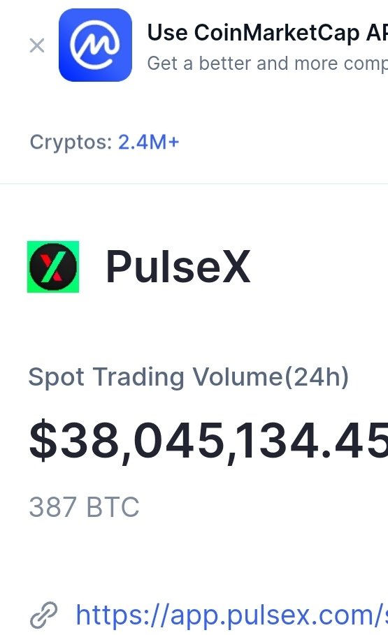 HWYBTC (@hwybtc) on Twitter photo $38 mil volume. Buy and burn go brrrrr $plsx $38 mil volume. Buy and burn go brrrrr $plsx