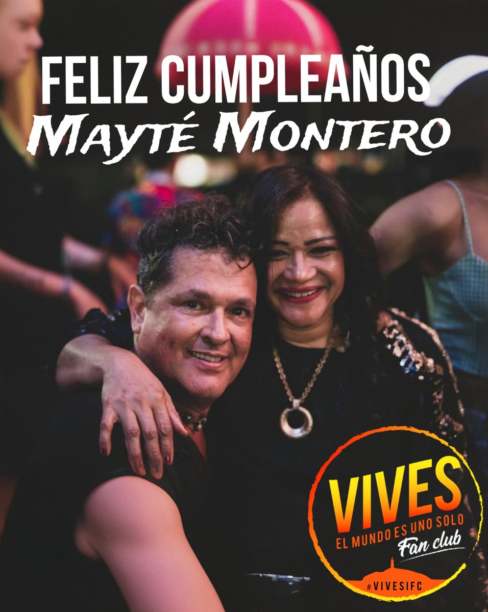 🎂El #VivesIFC de Carlos Vives queremos felicitar a una estrella de La Provincia: Mayté. Gracias, por llenar cada escenario con tu energía y talento, por representar lo mejor de nuestra música y ser una gran inspiración 💛💙❤️ ¡Feliz cumpleaños! Te celebramos con todo el corazón.