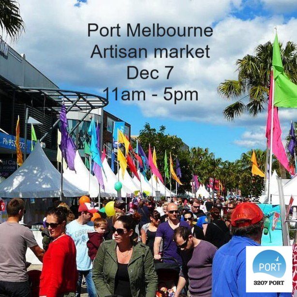 🎄 Artisan Christmas Market in Port Melbourne 🎄

✨ Get into the holiday spirit at the Artisan Christmas Market on Bay Street! ✨

🗓 When: Saturday, December 7th | 11 AM - 5 PM
📍 Where: Port Melbourne
✏ Info: 3207port.com.au/blog/christmas…

#3207port <a href="/cityportphillip/">City of Port Phillip</a> #portmelbourne