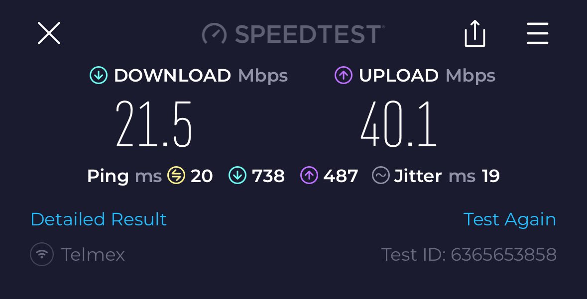 BlacknedHeart's tweet photo. @Telmex tengo vario tiempo ya con variantes en el wifi que me desconecta muy seguido, ahorita la velocidad de subida y bajada está muy por debajo de lo contratado 😡 https://t.co/tezlKGlP4B