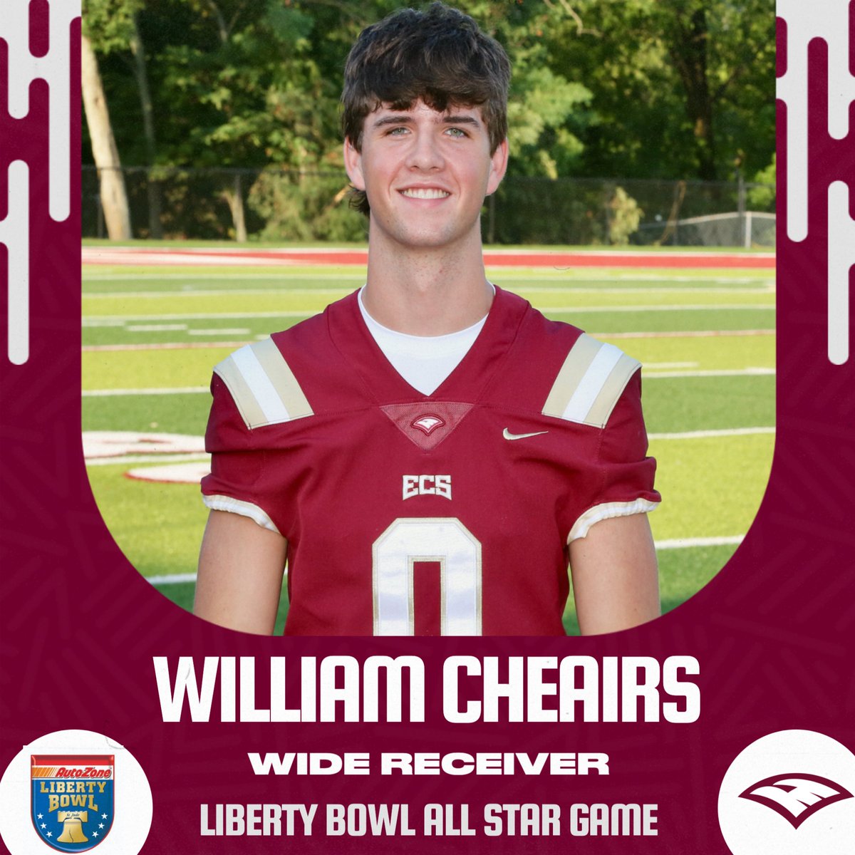 Congratulations to William Cheairs for being selected to play in the Liberty Bowl All Star Game December 14! #GoEagles