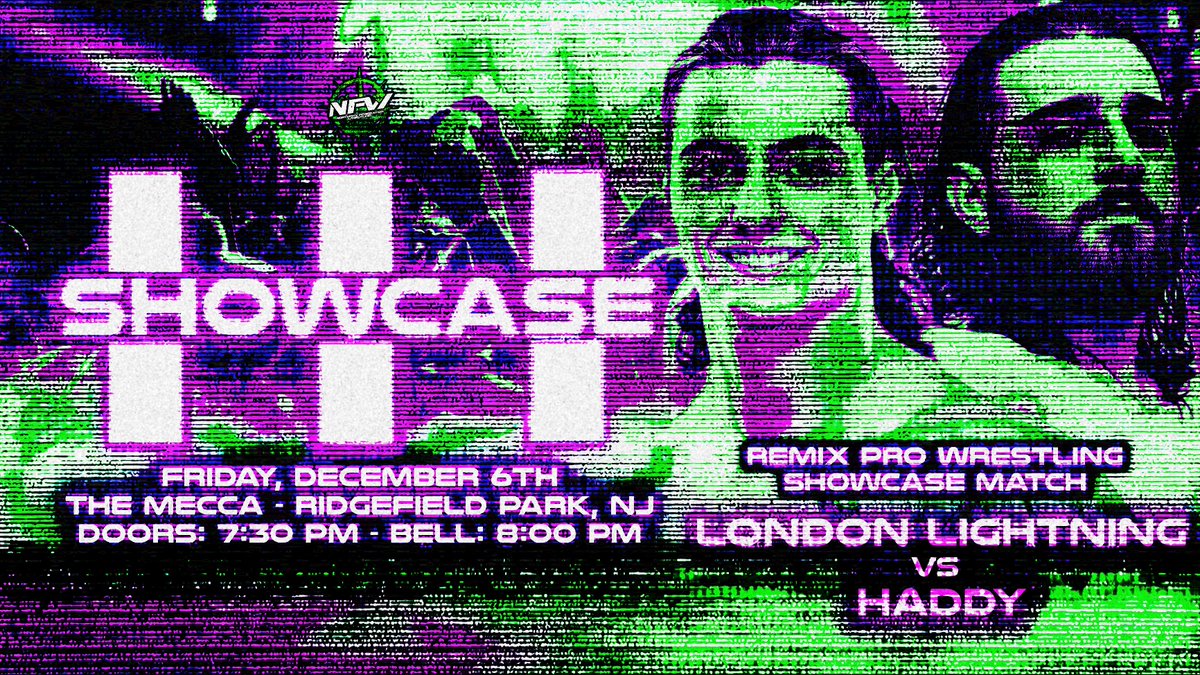 Northern Federation of Wrestling (@nfw2021) on Twitter photo MATCH ANNOUNCEMENT*
After the brutal attack on <a href="/lndnlightningpw/">London Lightning</a> from <a href="/HADDYENT/">HADDY هادي</a> at Treefort of Terror, Both NFW & <a href="/RemixWrestling/">Remix Wrestling</a> Management agree that this fight will happen
Therefore, Lightning vs. Haddy will go down at NFW Showcase III on 12/6!
Tix: nfwtix.ticketbud.com/nfw-presents-s… MATCH ANNOUNCEMENT*
After the brutal attack on <a href="/lndnlightningpw/">London Lightning</a> from <a href="/HADDYENT/">HADDY هادي</a> at Treefort of Terror, Both NFW & <a href="/RemixWrestling/">Remix Wrestling</a> Management agree that this fight will happen
Therefore, Lightning vs. Haddy will go down at NFW Showcase III on 12/6!
Tix: nfwtix.ticketbud.com/nfw-presents-s…