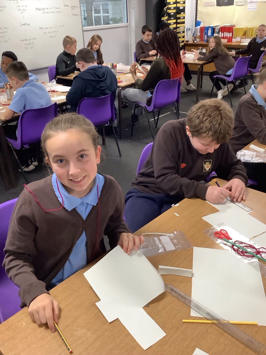 lfbriody's tweet photo. FemEng aeronautical week.  ⁦@StBlanesGCC⁩ P7s creating gliders.  Following instructions, measuring and thinking creatively to improve their designs. https://t.co/gRouxrL8nf