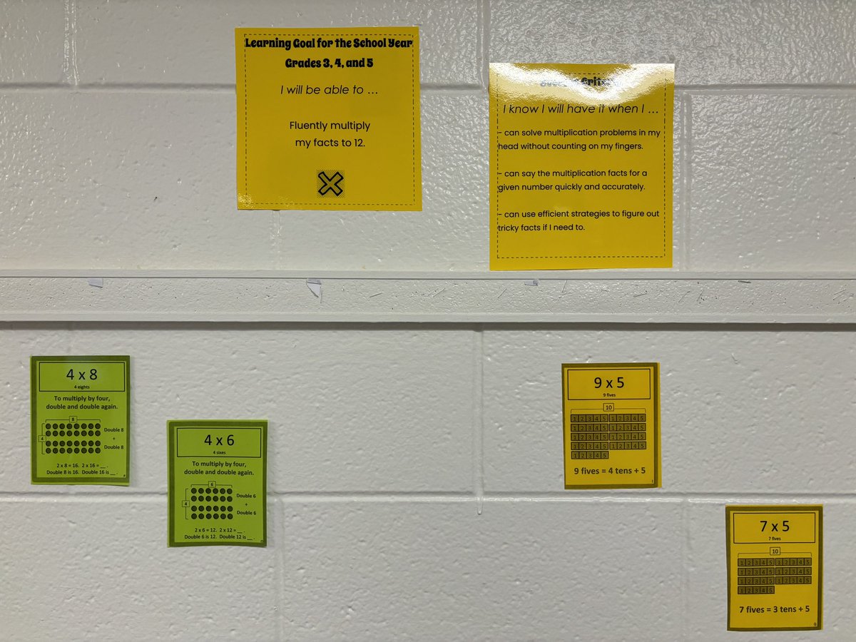 MelissaFleck8's tweet image. Working on our math facts as we travel through the hallway. #factfluency #mathoperations #grades1-5