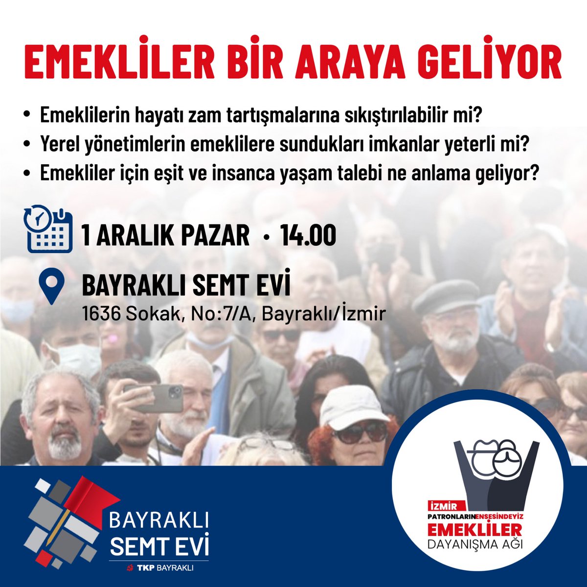 PE İzmir Emekliler Dayanışma Ağı tweet media