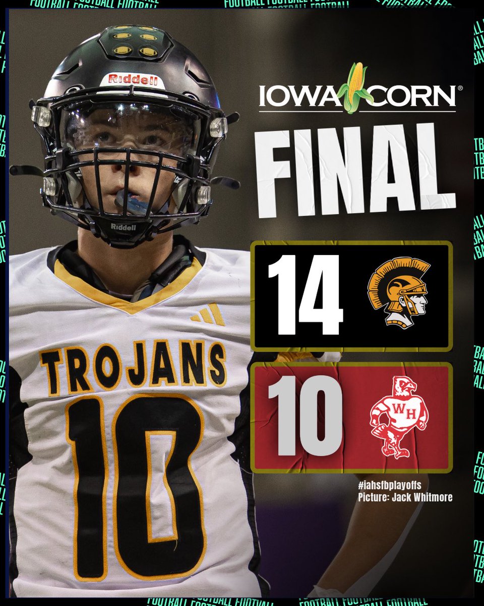 🏆𝐂𝐇𝐀𝐌𝐏𝐈𝐎𝐍𝐒 𝐅𝐎𝐑 𝐓𝐇𝐄 𝐅𝐈𝐑𝐒𝐓 𝐓𝐈𝐌𝐄 𝐄𝐕𝐄𝐑🏆

TRI-CENTER DEFEATS WEST HANCOCK TO WIN THEIR FIRST TITLE EVER.

IN THE SAME YEAR THEY GET THEIR FIRST PLAYOFF WIN.

#iahsfb