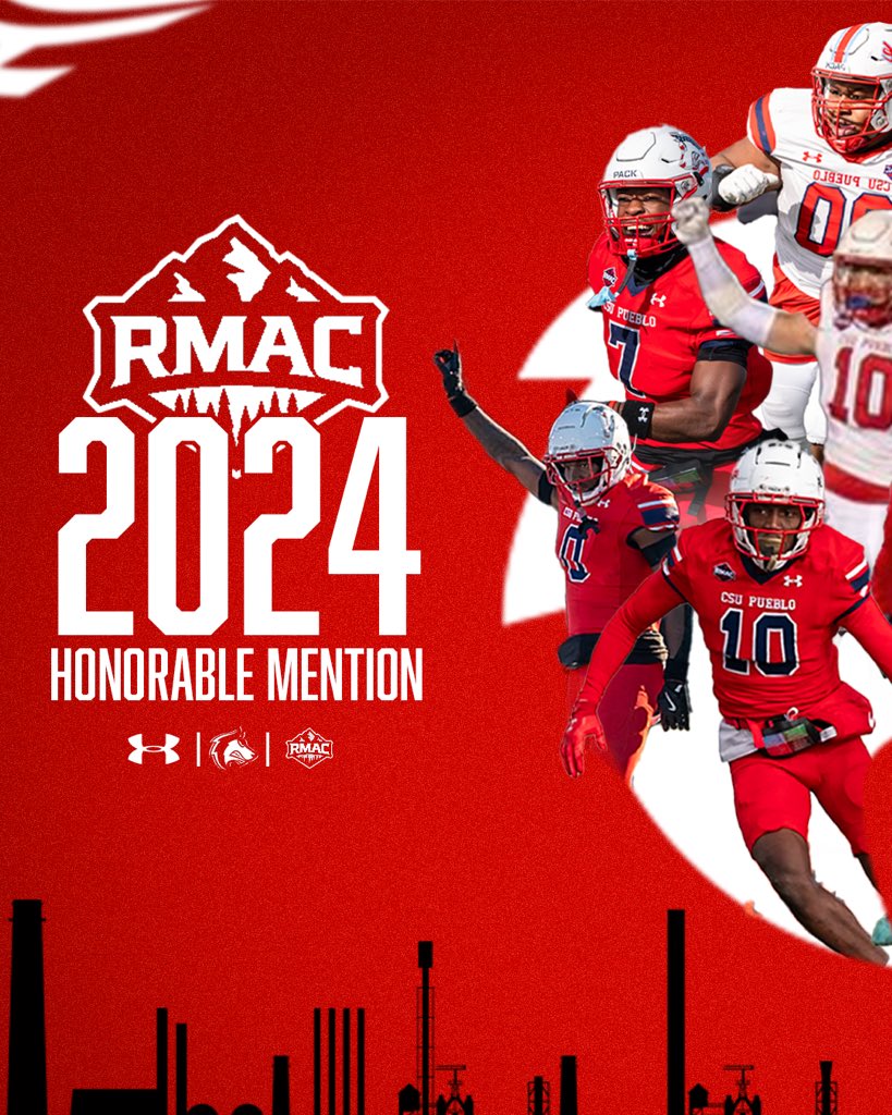 CSUPFootball's tweet photo. 2024 Honorable Mention All RMAC: Defense 📈🐺

 #🔟 Jon Nuschy 
 
#0️⃣ Eli Pittman  

#9️⃣ Cody Ramming 

#2️⃣4️⃣ Kahden Rullo 

#7️⃣ Peyton Shaw 

#1️⃣2️⃣ Thomas Webb Jr 

#🔟 Ben Wilson 

#9️⃣0️⃣ Jusiah Sampleton

#ToTheTop | #Darkside https://t.co/HVEmjQnhla