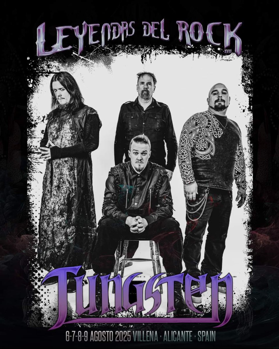 Tungsten confirmed for Spanish big festival…LEYENDAS DEL ROCK #leyendasdelrock #tungsten <a href="/leyendasenguate/">leyendasdelrock</a>