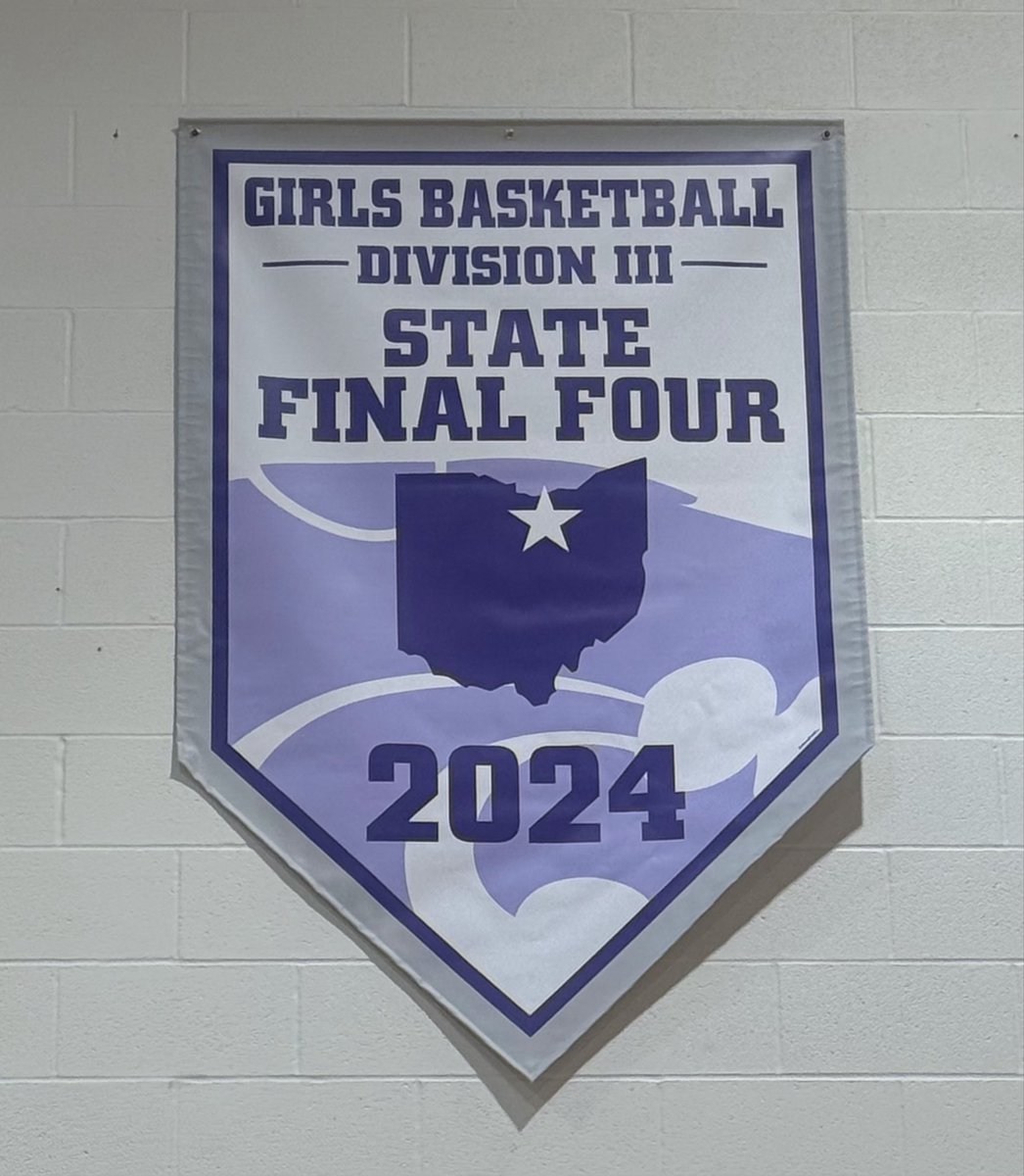 Congrats to the 2023-24 Keystone Lady Wildcats Basketball team.... Final-4 banner is now hung up, and the Girls Basketball banner has been updated!!

#LetsGo