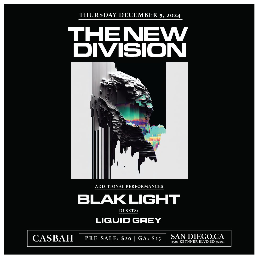 This is happening in just TWO weeks!!
We're such big fans of The New Division...
It's a complete honor to support them!!
seetickets.us/event/the-new-…