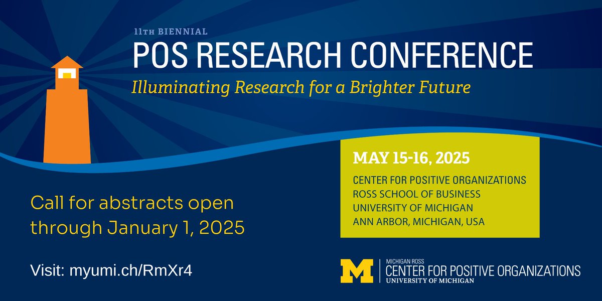MOC Division of the Academy of Management (@moc_aom) on Twitter photo Attention all <a href="/MOCDivision/">AOM MOC Division</a> members (and others), we can hardly wait for the 2025 Positive Organizational Scholarship Research Conference! Abstracts due Jan 1! <a href="/PositiveOrg/">Center for Positive Organizations</a> <a href="/MichiganRoss/">Ross School of Business</a> #POSLinks #UMPositive Attention all <a href="/MOCDivision/">AOM MOC Division</a> members (and others), we can hardly wait for the 2025 Positive Organizational Scholarship Research Conference! Abstracts due Jan 1! <a href="/PositiveOrg/">Center for Positive Organizations</a> <a href="/MichiganRoss/">Ross School of Business</a> #POSLinks #UMPositive