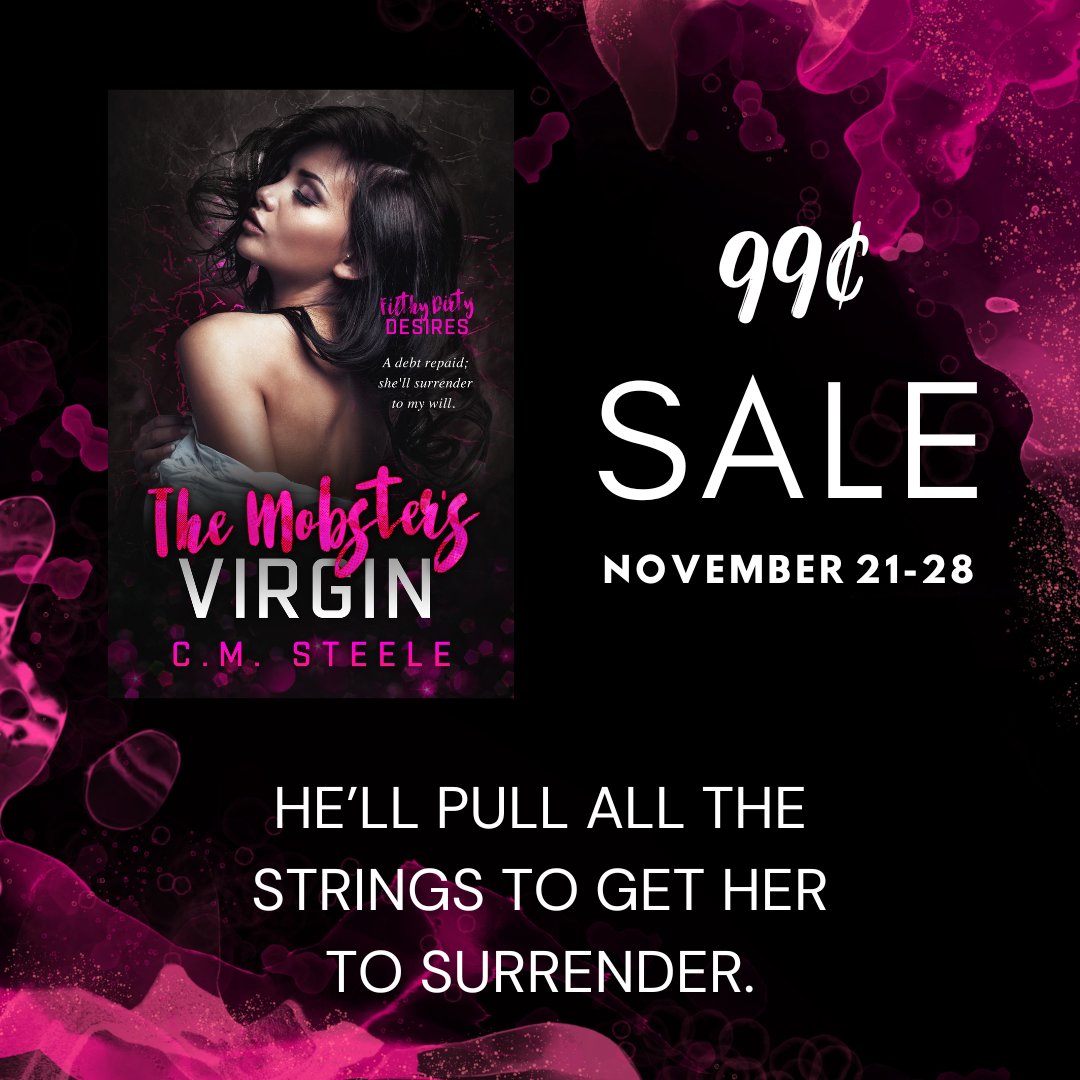 📷 𝐄𝐁𝐎𝐎𝐊 𝐒𝐀𝐋𝐄 📷
𝑻𝒉𝒆 𝑴𝒐𝒃𝒔𝒕𝒆𝒓'𝒔 𝑽𝒊𝒓𝒈𝒊𝒏: 𝑭𝒊𝒍𝒕𝒉𝒚 𝑫𝒊𝒓𝒕𝒚 𝑫𝒆𝒔𝒊𝒓𝒆𝒔 is #99c for a limited time. US &amp; UK markets.
Amazon US: amazon.com/dp/B09R274HVQ
Amazon UK: amazon.co.uk/dp/B09R274HVQ
#ebooksale #99cents #spicyromance #OTTHero  #kindleunlimited