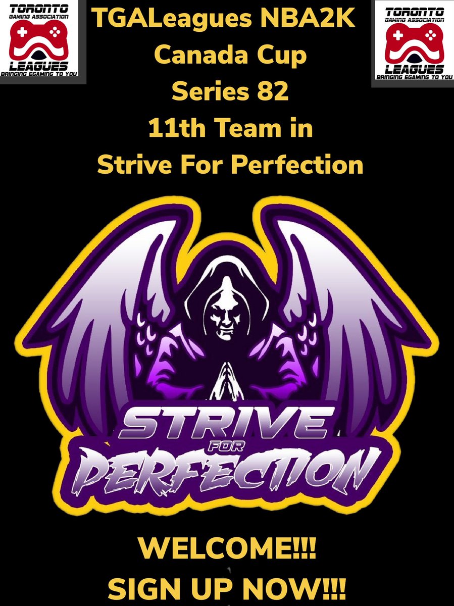 TGALeagues (@leaguestga) on Twitter photo TGALeagues NBA2K Canada Cup Series 82 11th Team in Strive For Perfection WELCOME!!! WHOSE NEXT? SIGN UP NOW!!! #TGALeagues #NBA2K #CANADACUP #SERIES82 #5V5PROAM <a href="/LeaguesTGA/">TGALeagues</a>
@SFP2K_ TGALeagues NBA2K Canada Cup Series 82 11th Team in Strive For Perfection WELCOME!!! WHOSE NEXT? SIGN UP NOW!!! #TGALeagues #NBA2K #CANADACUP #SERIES82 #5V5PROAM <a href="/LeaguesTGA/">TGALeagues</a>
@SFP2K_