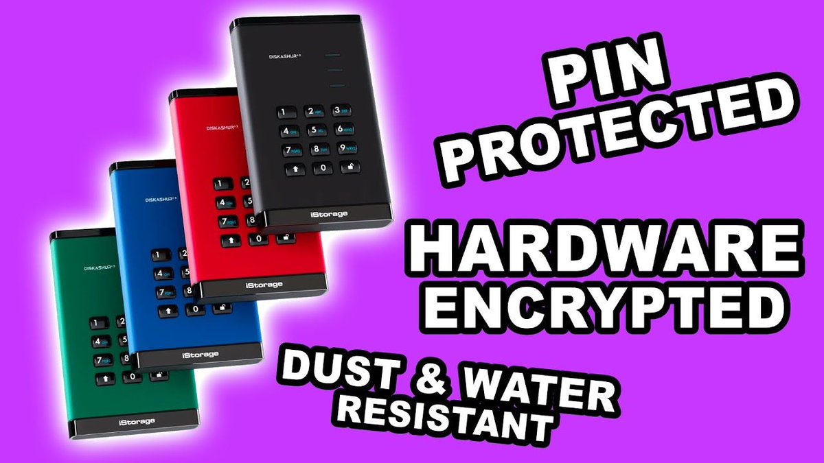 geekanoids's tweet image. iStorage DISKASHUR 3 SSD Review - Hardware Encrypted - PIN Protected DATA youtube.com/watch?v=QUVCMB… 

#PortableSSD #HardwareEncryption #PINprotection @iStorage_ltd