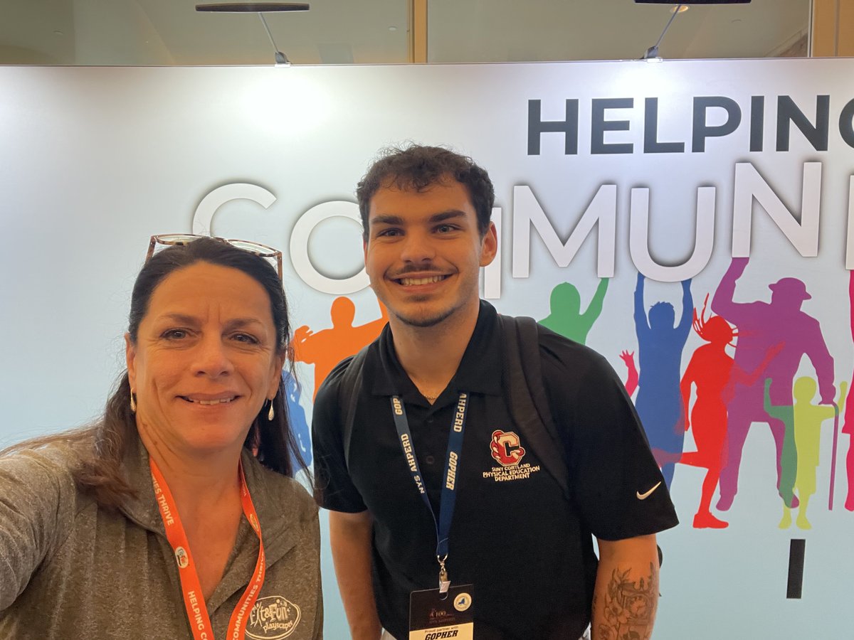 FitandFunPlay's tweet photo. Enjoying meeting up with some of our favorite humans here at @nysahperd, celebrating 100 years!! #physicaleducation #healtheducation #adaptedphysicaleducation #nysahperd https://t.co/c8WSJaTXpv