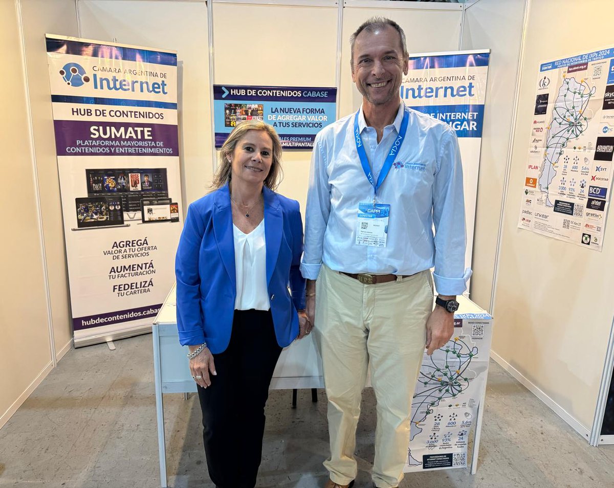 CabaseAr's tweet photo. 📢 ¡CABASE estuvo presente en el Encuentro Nacional de Proveedores de Internet 2024! 📢
Además, Ariel Graizer participó del panel "Transformación del entretenimiento: qué camino deben seguir productores y proveedores de servicios.
#cabase #cappi #Proveedores #internet https://t.co/Y7FZWCl8oO