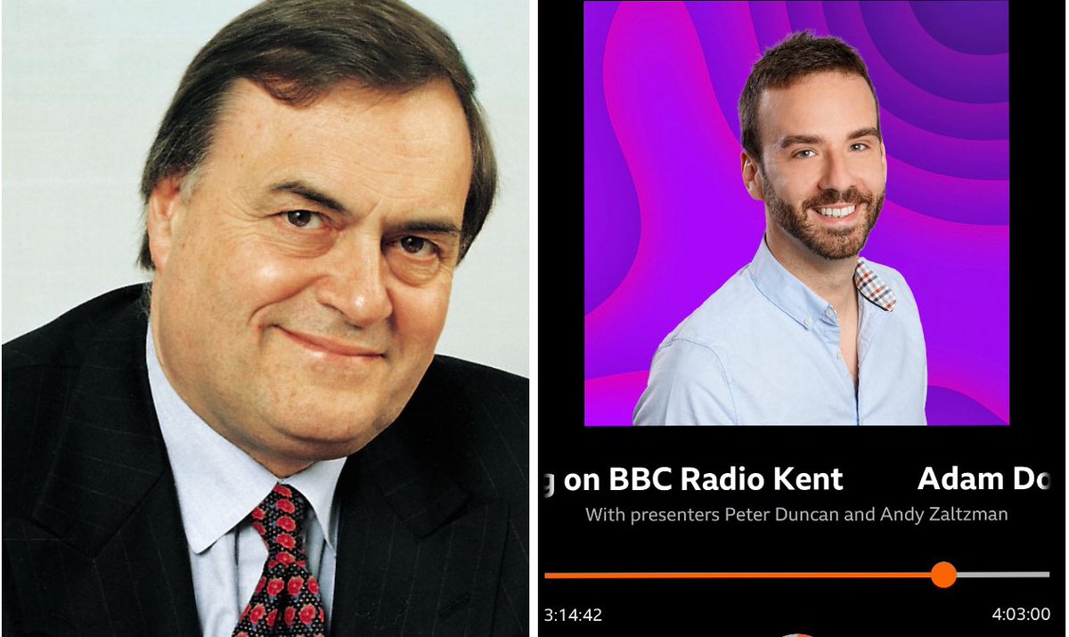 Pleased to recall great legacy of John Prescott with <a href="/adamdowling/">Adam Dowling</a> <a href="/BBCRadioKent/">BBC Kent</a>. Highlighted his role rescuing HS1, agreeing Kyoto protocol, Smith’s OMOV reforms, &amp; acting as ballast that kept Blair/Brown <a href="/UKLabour/">The Labour Party</a> government afloat. Interview at 3hr15. bbc.co.uk/sounds/play/p0…