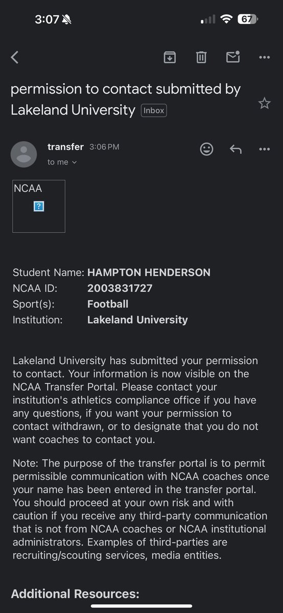 HendersonHamp's tweet photo. Im grateful for my time at Lakeland and the opportunities they have given me. With careful consideration I have Officially entered the transfer portal! 
6,3 275 C/G with 3 years of eligibility remaining.
Started 3 games
Played in 8 https://t.co/jbMDJd1LXk