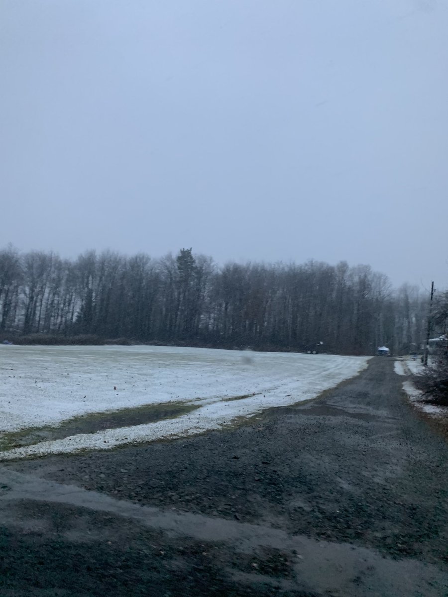 GerrityBrady's tweet photo. @wxmanjohnhickey Snowing on 81 near Waverly and is coming down heavy in Scott Township. Snow is sticking too. https://t.co/vPdjKYMzfD