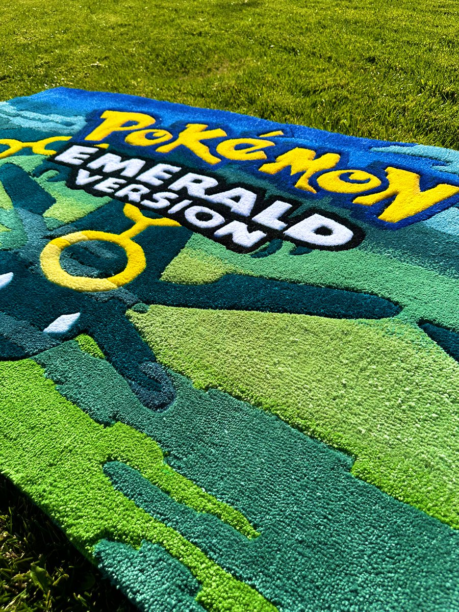 honeystufting's tweet photo. Pokémon Emerald Rug ☁️🐉

DROP : 11/29/24 https://t.co/GiCWEoo7Rh