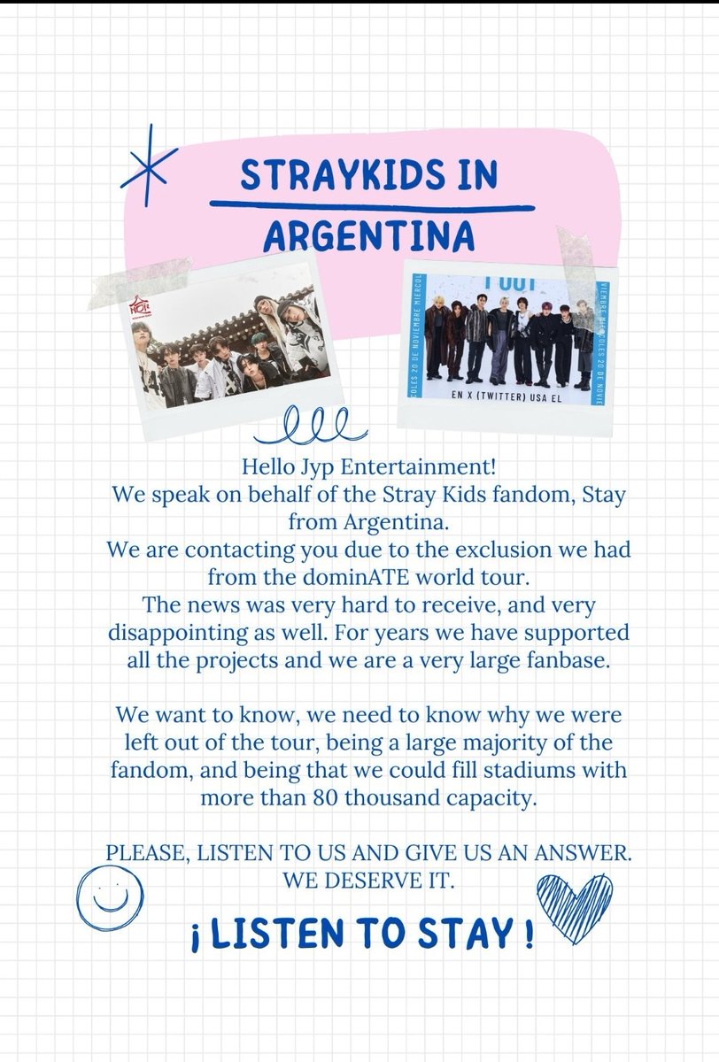 lupeeegg's tweet photo. #SKZenArgentina @Stray_Kids @LiveNationLatin @dfallaccess @telefenoticias @telefe @dfallaccess @StrayKidsGlobal @skzlatamproject https://t.co/fyFvHK4sEx
