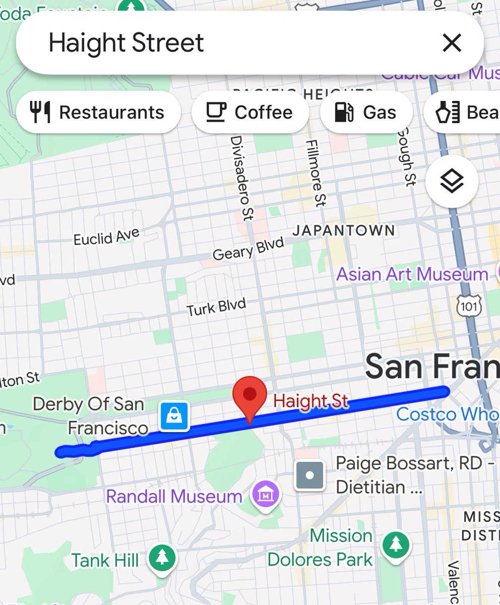 Fun fact! Haight Street is a REAL street! It’s in Haight-Ashbury! I actually lived near it, in the Mission District, except the mission was pretty dangerous back in the 90’s… good thing I wasn’t born lol