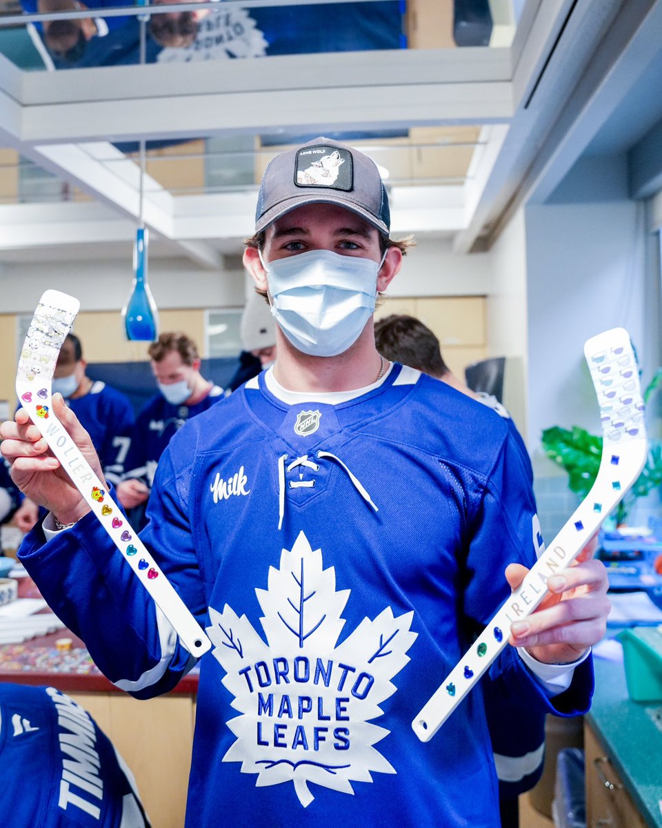 Toronto Maple Leafs (@mapleleafs) on Twitter photo Had a blast visiting and decorating mini sticks with our Buds <a href="/SickKidsNews/">The Hospital for Sick Children (SickKids)</a> 💙 Had a blast visiting and decorating mini sticks with our Buds <a href="/SickKidsNews/">The Hospital for Sick Children (SickKids)</a> 💙