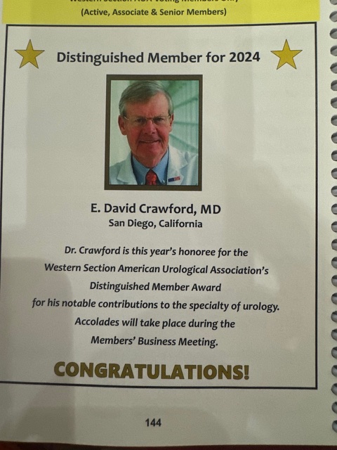 UroToday.com (@urotoday) on Twitter photo Huge #congratulations to <a href="/EDavidCrawford/">E. David Crawford</a> for being recognized as this year’s <a href="/auawest/">Western Section AUA</a> #WSAUA24 Distinguished Member Award honoree! 🏆👏 Your impactful contributions to #Urology continue to inspire us all. 🎉 <a href="/EugeUrology/">Eugene Rhee, MD MBA</a> Huge #congratulations to <a href="/EDavidCrawford/">E. David Crawford</a> for being recognized as this year’s <a href="/auawest/">Western Section AUA</a> #WSAUA24 Distinguished Member Award honoree! 🏆👏 Your impactful contributions to #Urology continue to inspire us all. 🎉 <a href="/EugeUrology/">Eugene Rhee, MD MBA</a>