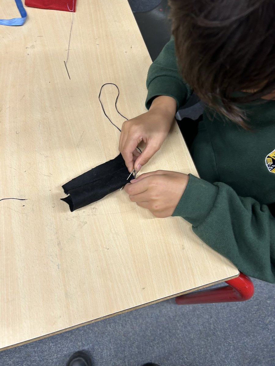 M5BPEF's tweet photo. We have been investigating and practising using a running stitch, a whipstitch and a cross stitch in DT🪡 https://t.co/KUJn6IyEzo
