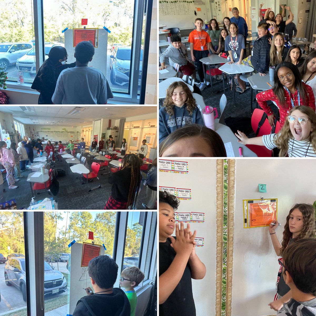 MathWithRansom's tweet photo. Middle school math isn’t just about numbers—it’s about connecting 🤝 and collaborating 🧠✨! When students work together to solve problems, the magic happens 🎇. Build those math bonds and watch confidence soar! 📈💡 #MiddleSchoolMath #Teamwork #KMSCougarPRIDE https://t.co/3aDy5wqsFn