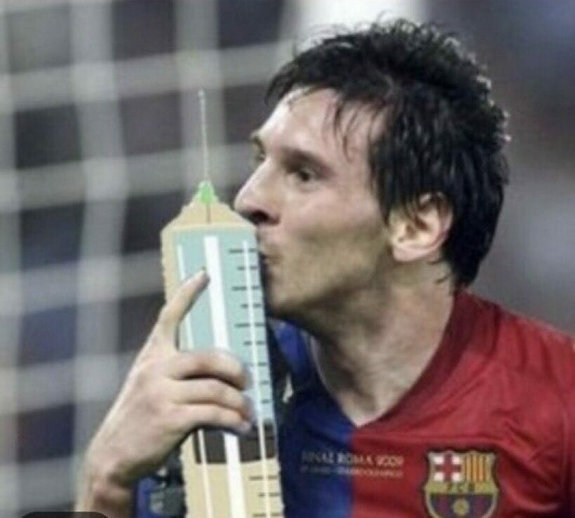 Ronaldo at 17.                   Messi at 17.