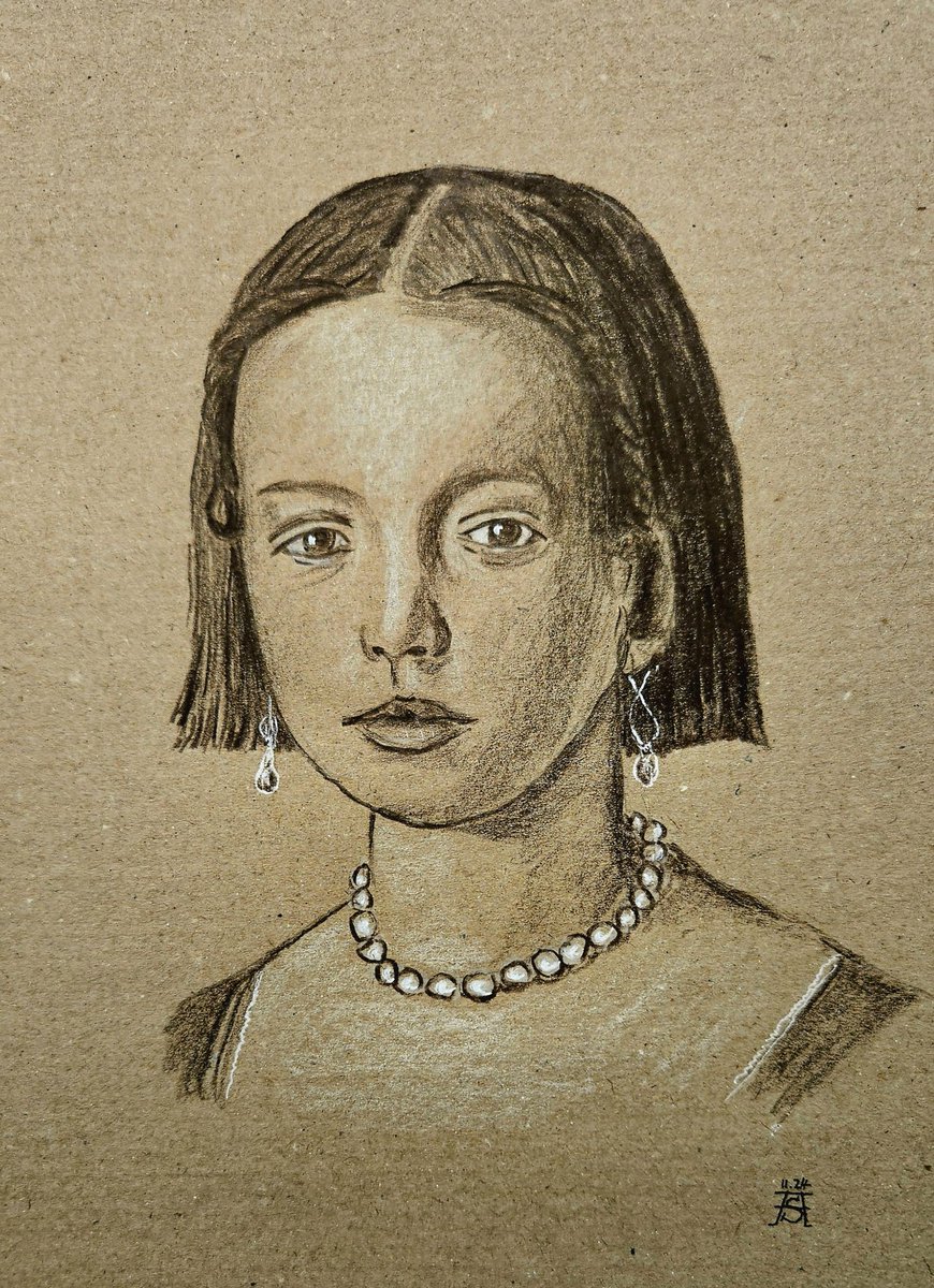 Hier meine Interpretation der schönen Bia. Meine Bia sieht eher wie ein Mädchen aus heutiger Zeit aus.. 😉 #PortraitChallenge #artshare #drawing #art #artchallenge #portrait