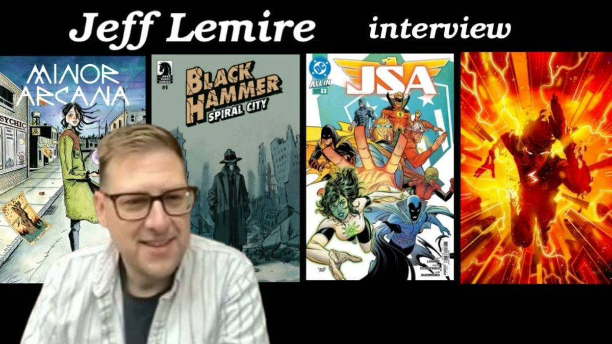 I got to talk to my favourite creator of all time Jeff Lemire about Minor Arcana,  JSA, Absolute Flash,  Black Hammer Spiral City and so much more! Check it out youtu.be/zdSHFCCJ_78?si…