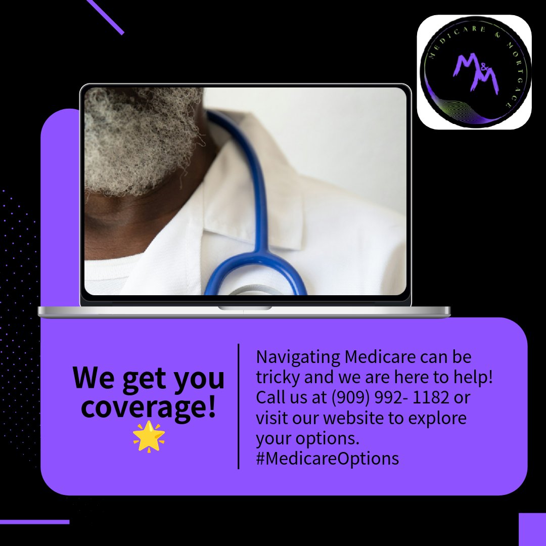 AgentDC007's tweet image. Here’s what retirees don’t understand about Medicare. 

Transitioning from employer coverage to Medicare can be complex. 

Let’s discuss your options. 

Call us at +19099921182 or visit medicareandmortgage.com/medicare
 😊 #MedicareOptions