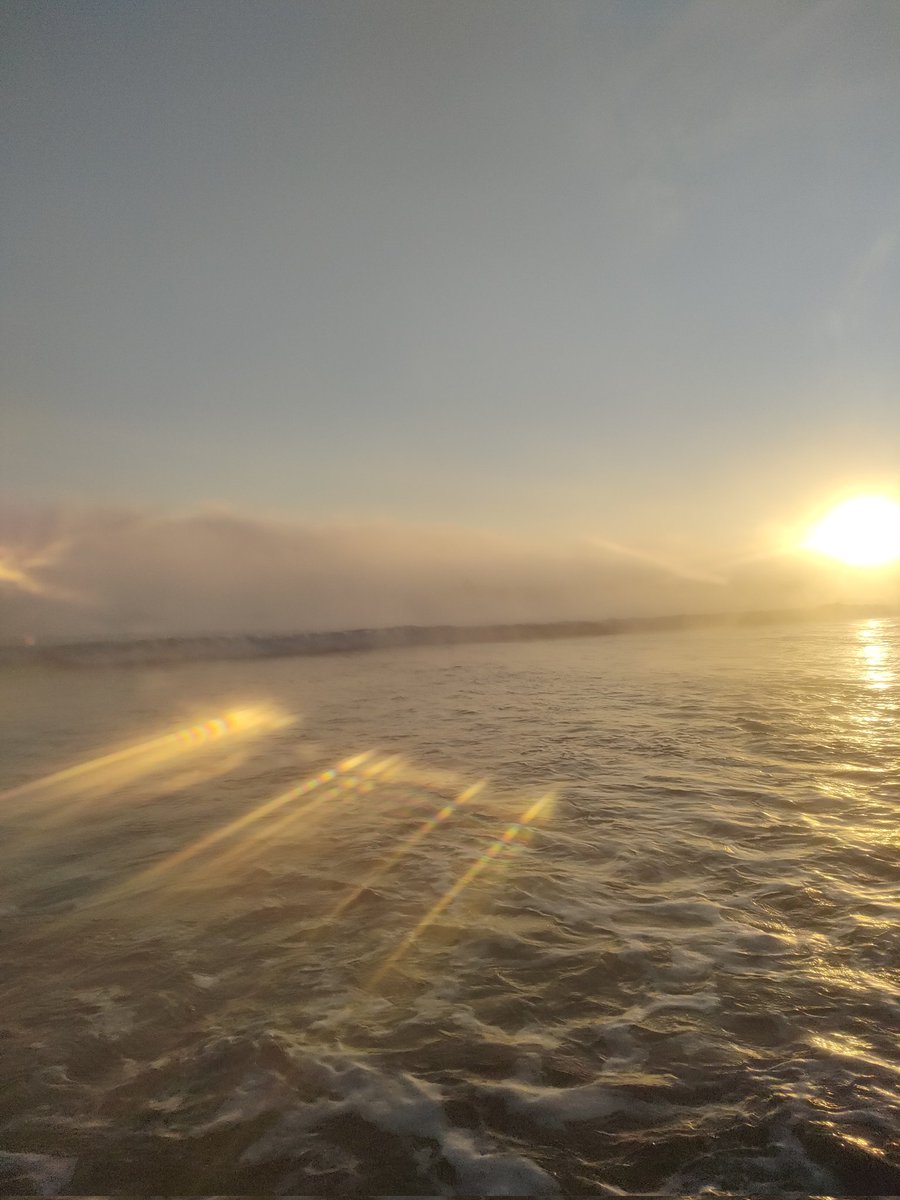 おはよう鹿島灘😆
仕事休んで遊びにきた！
霧で前がよく見えない。