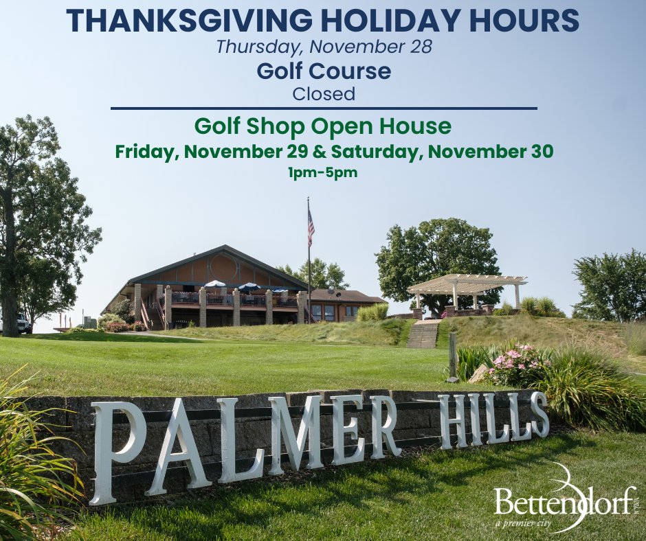 Happy Thanksgiving! DON'T FORGET - Our Golf Shop Open House is TOMORROW - Friday, November 29 and Saturday, November 30!
- 1pm-5pm Both Days
 - All In Stock Merch On Sale (Excluding Some PING)
 - Save 10% on 2025 Season Passes
 - Donate a New, Unwrapped Toy to Toys for Tots!