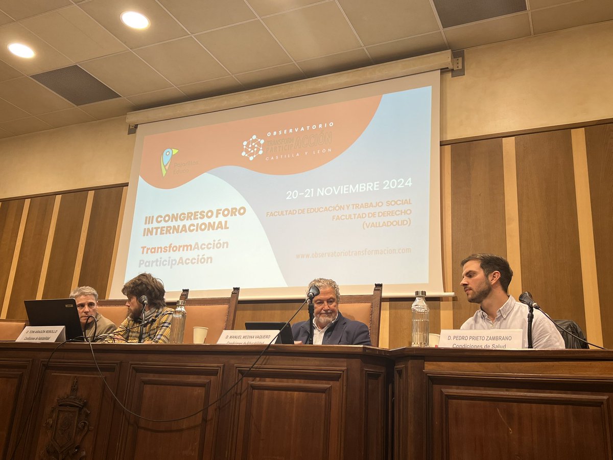 velezpsoe's tweet image. Esta tarde en la presentación del informe “La Transformación Social y Educativa en Distritos Vulnerables de CyL”, en el marco del III Congreso Foro Internacional #TransformAcción y #ParticipAcción @PajarillosEduca