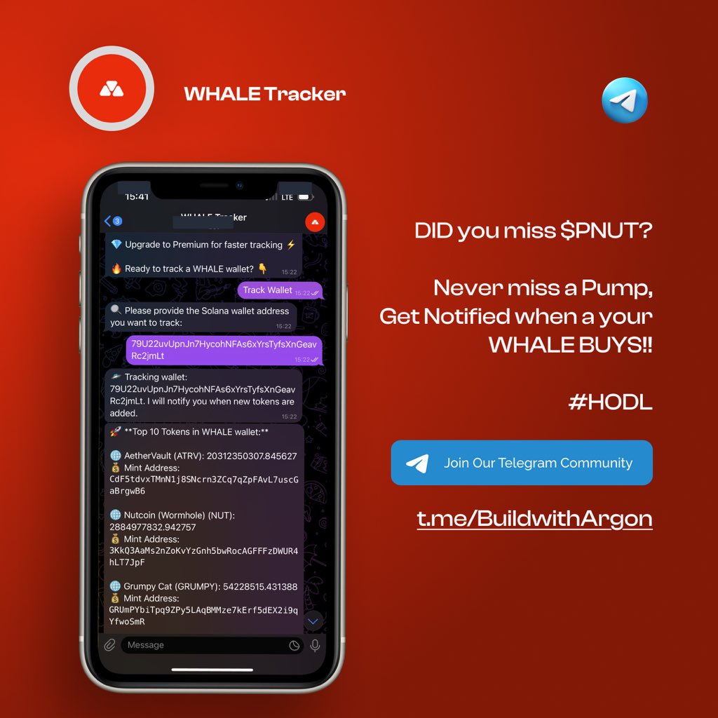 BuildwithArgon's tweet photo. Track WHALE crypto trades with the WHALETracker Bot! 📈💰 Get real-time alerts on his wallet moves and stay ahead of the game. 🤑

👉 Start tracking now: https://t.co/9LGpQ3c2Gn https://t.co/D5LJi8SVBf