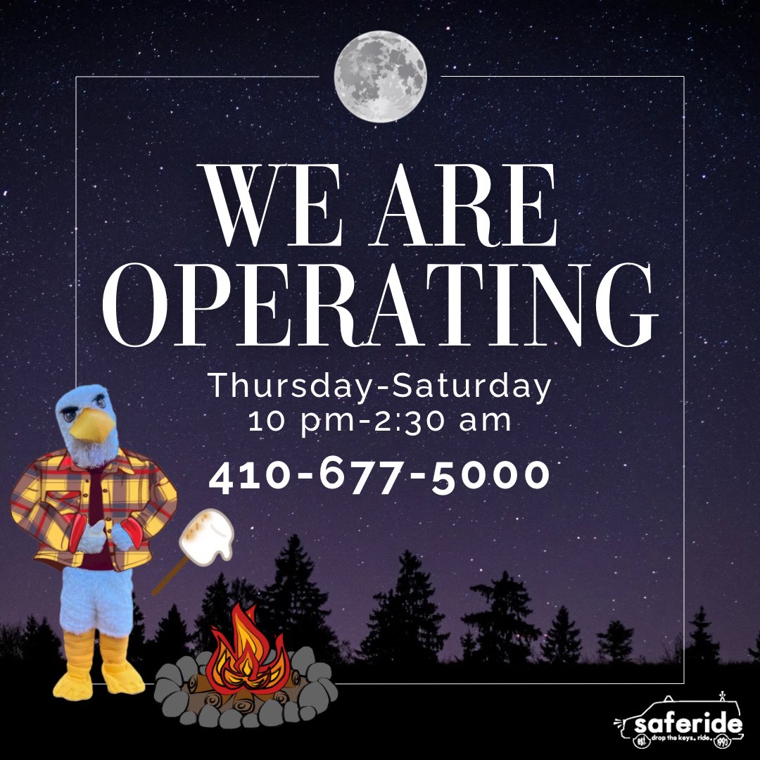 SUSaferide's tweet photo. Gather your friends and share the warmth of a Saferide home tonight! 🚐🌙🔥 https://t.co/SNVQgr5ESN