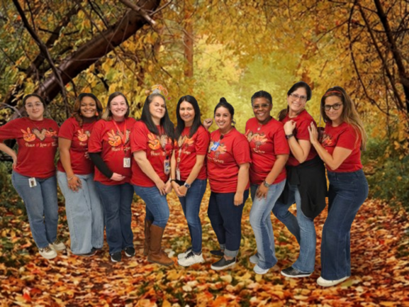 Spreading peace, love, and festive vibes together for team twin day!