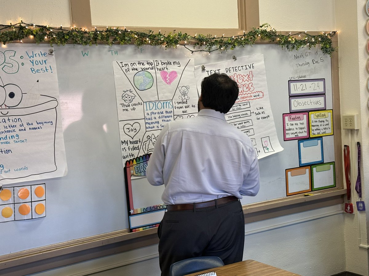 DrCharlieGarcia's tweet photo. Visited R.J. Wilson Elementary @RJWilsonFWISD with Deputy Choudhury and saw incredible student growth in action. 

From rich discourse to productive struggle, classrooms are thriving. 

Last year’s 2-letter grade jump is just the start. We are BIG fans of R.J. Wilson! #OneFortWorth